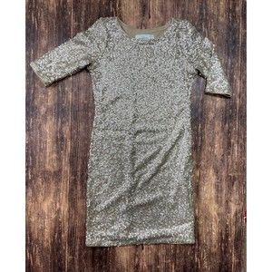 Abercrombie and Fitch Gold Sequin mini dress size SMALL